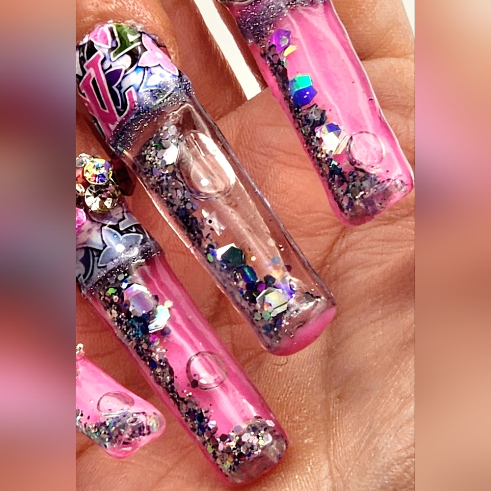 Acrylic Aqua Nails 💅 Set - Picture 15 of 17